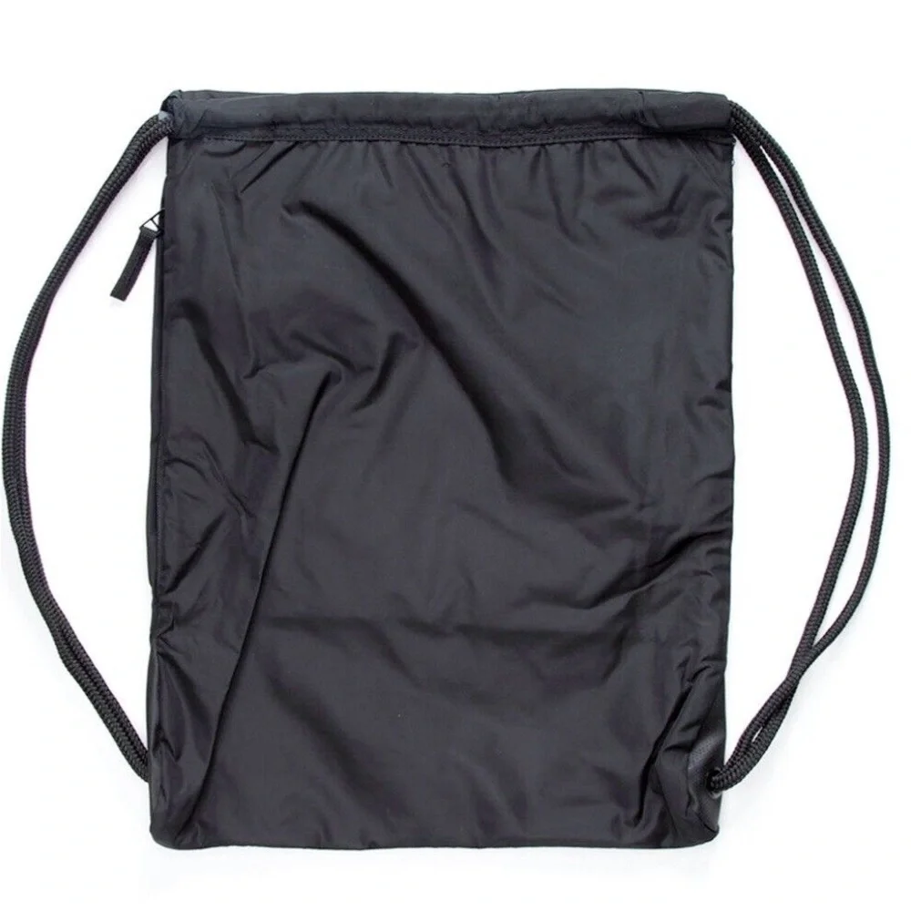 Adidas BlackDrawstring Cinch Sack Backpack ,Zipper pocket,  Sport,locker storage